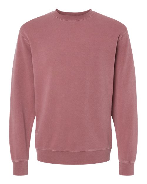 Independent Trading Co. PRM3500 Midweight Pigment-Dyed Crewneck Sweatshirt #color_Pigment Maroon