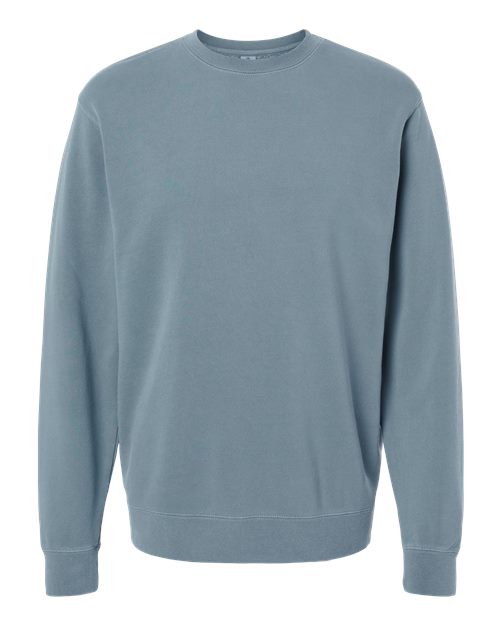 Independent Trading Co. PRM3500 Midweight Pigment-Dyed Crewneck Sweatshirt #color_Pigment Slate Blue