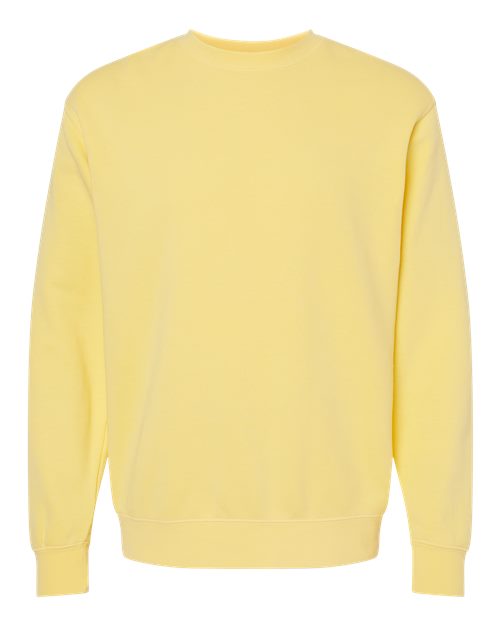 Independent Trading Co. PRM3500 Midweight Pigment-Dyed Crewneck Sweatshirt #color_Pigment Yellow