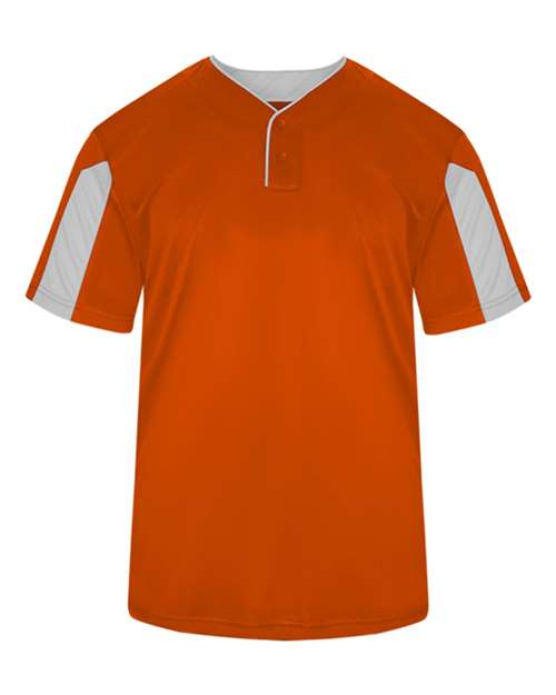 Alleson Athletic 7976 Striker Placket #color_Burnt Orange/ White