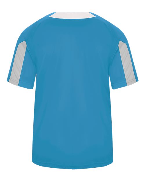 Alleson Athletic 7976 Striker Placket #color_Columbia Blue/ White