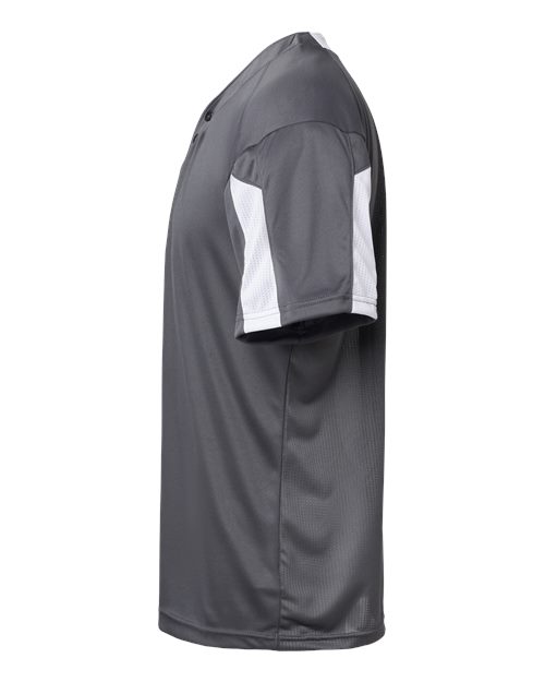 Alleson Athletic 7976 Striker Placket #color_Graphite/ White