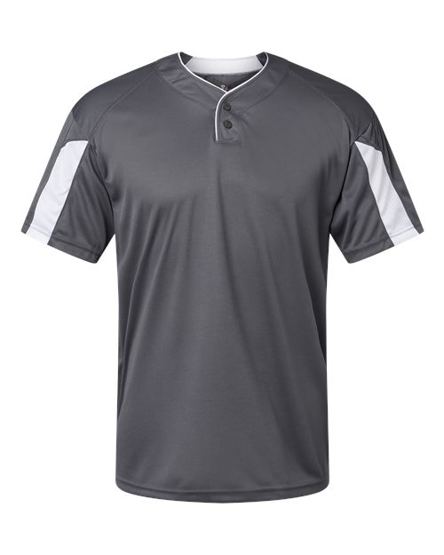 Alleson Athletic 7976 Striker Placket #color_Graphite/ White
