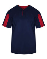 Alleson Athletic 7976 Striker Placket #color_Navy/ Red