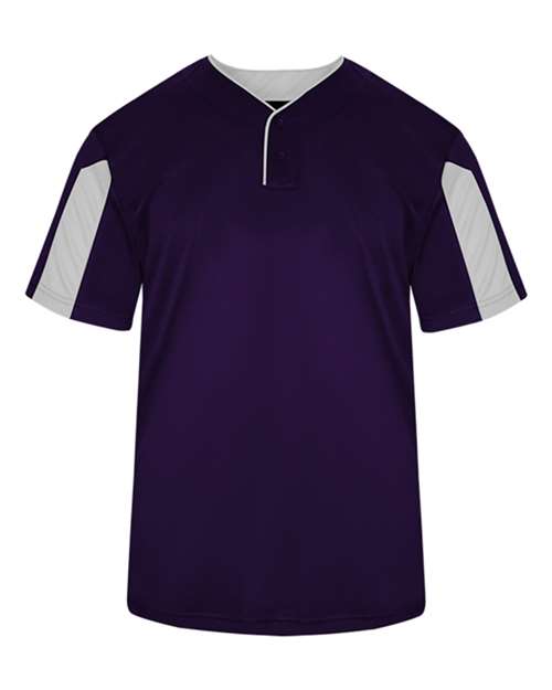 Alleson Athletic 7976 Striker Placket #color_Purple/ White