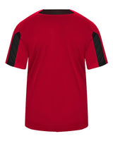 Alleson Athletic 7976 Striker Placket #color_Red/ Black