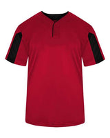 Alleson Athletic 7976 Striker Placket #color_Red/ Black