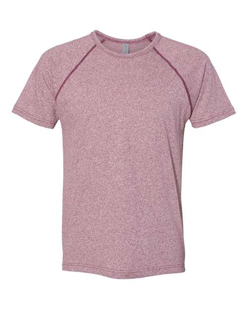 Next Level 2050 Men's Mock Twist Raglan T-Shirt #color_TECH MAROON
