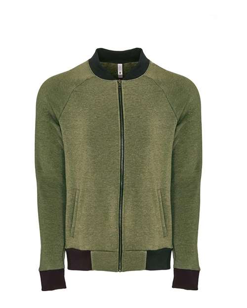 Next Level 9700 Unisex PCH Bomber Jacket #color_HTHR MILITRY GRN