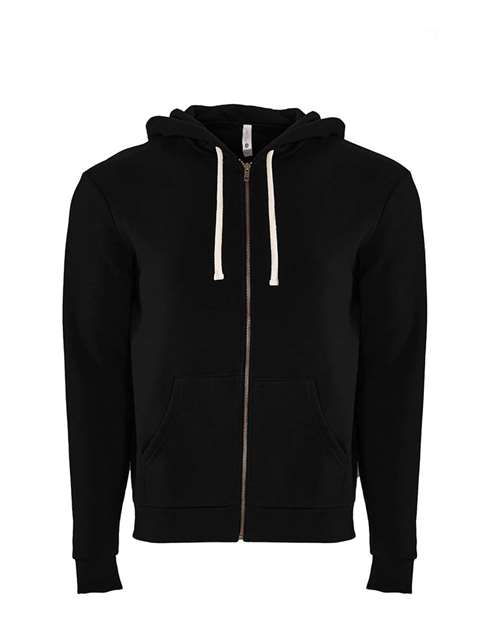 Next Level 9602 Unisex Full-Zip Hooded Sweatshirt #color_BLACK