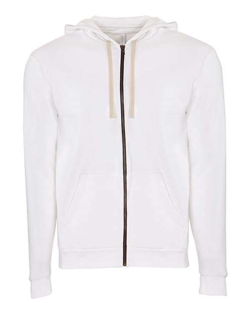 Next Level 9602 Unisex Full-Zip Hooded Sweatshirt #color_WHITE