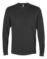 Next Level 6411 Unisex Sueded Long-Sleeve Crew #color_HEATHER CHARCOAL