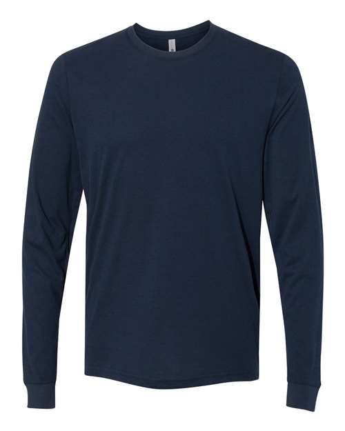 Next Level 6411 Unisex Sueded Long-Sleeve Crew #color_MIDNIGHT NAVY