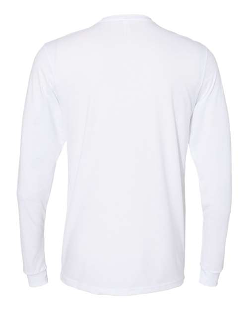 Next Level 6411 Unisex Sueded Long-Sleeve Crew #color_WHITE