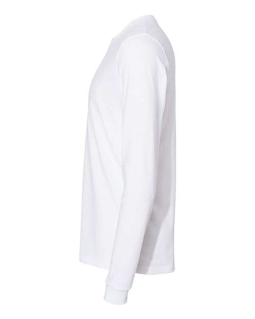 Next Level 6411 Unisex Sueded Long-Sleeve Crew #color_WHITE