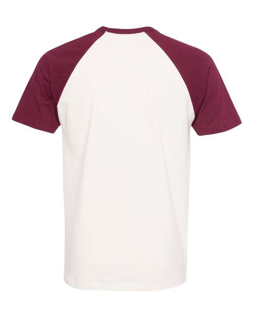 Next Level N3650 Unisex Raglan Short-Sleeve T-Shirt #color_MAROON/ NATURAL
