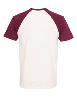 Next Level N3650 Unisex Raglan Short-Sleeve T-Shirt #color_MAROON/ NATURAL