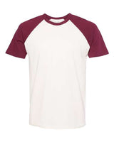 Next Level N3650 Unisex Raglan Short-Sleeve T-Shirt #color_MAROON/ NATURAL