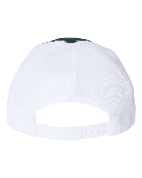 Richardson 111 Garment-Washed Trucker Cap #color_Dark Green/ White