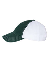 Richardson 111 Garment-Washed Trucker Cap #color_Dark Green/ White