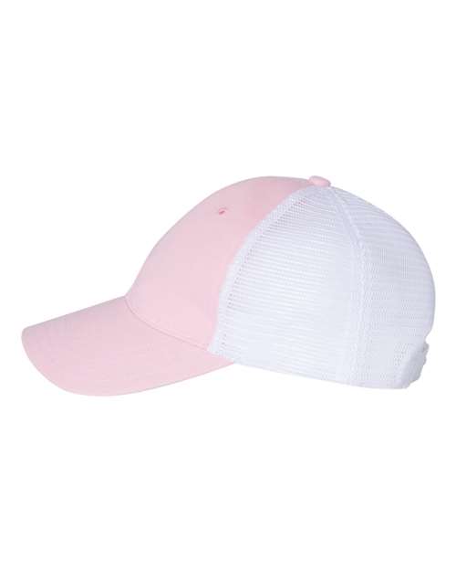 Richardson 111 Garment-Washed Trucker Cap #color_Pink/ White