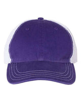 Richardson 111 Garment-Washed Trucker Cap #color_Purple/ White