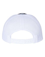 Richardson 112 Snapback Trucker Cap #color_Navy/ White/ Heather Grey