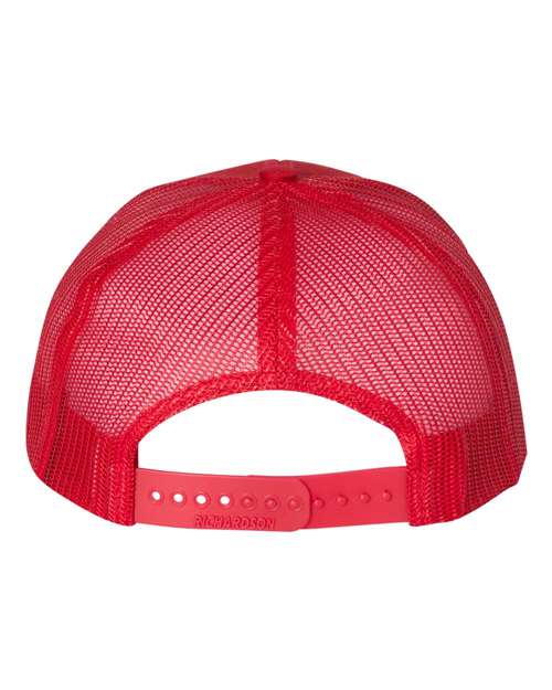 Richardson 112 Snapback Trucker Cap #color_Red