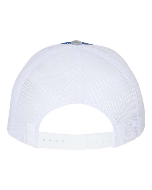 Richardson 112 Snapback Trucker Cap #color_Royal/ White/ Heather Grey