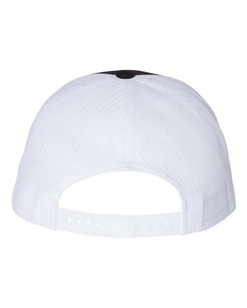 Richardson 115 Low Pro Trucker Cap #color_Black/ White