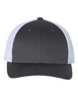 Richardson 115 Low Pro Trucker Cap #color_Charcoal/ White