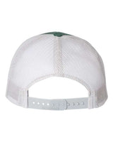 Richardson 115 Low Pro Trucker Cap #color_Heather Dark Green/ Silver