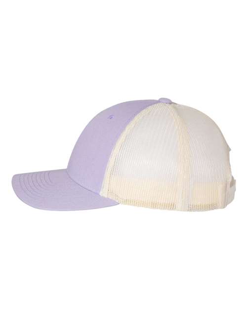 Richardson 115 Low Pro Trucker Cap #color_Lilac/ Birch