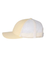 Richardson 115 Low Pro Trucker Cap #color_Pale Banana/ Birch