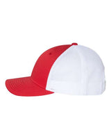Richardson 115 Low Pro Trucker Cap #color_Red/ White