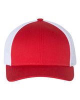 Richardson 115 Low Pro Trucker Cap #color_Red/ White