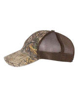 Richardson 111P Garment Washed Printed Trucker Cap #color_Realtree Edge/ Brown
