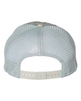 Richardson 111P Garment Washed Printed Trucker Cap #color_Military Digital Camo/ Light Green