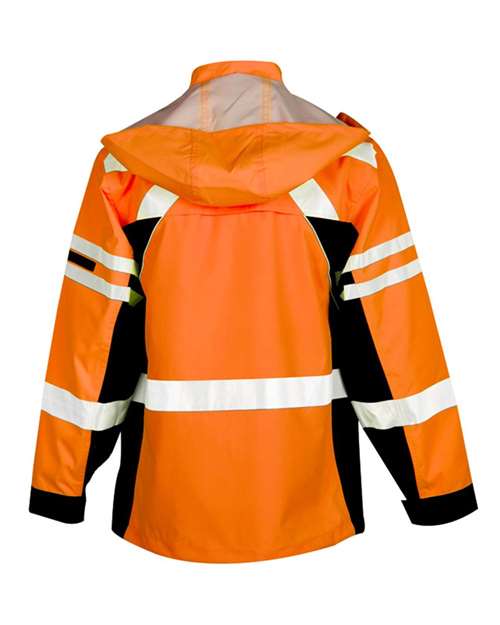 Kishigo JS135-136 Premium Black Series 2-In-1 Jacket #color_Orange