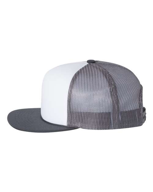 Richardson 113 Foamie Trucker Cap #color_White/ Charcoal