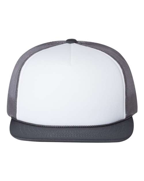 Richardson 113 Foamie Trucker Cap #color_White/ Charcoal