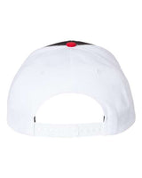 Richardson 312 Twill Back Trucker Cap #color_Black/ White/ Red
