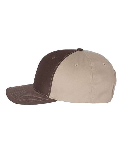 Richardson 312 Twill Back Trucker Cap #color_Brown/ Khaki
