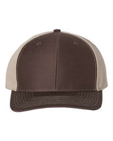 Richardson 312 Twill Back Trucker Cap #color_Brown/ Khaki