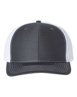Richardson 312 Twill Back Trucker Cap #color_Charcoal/ White