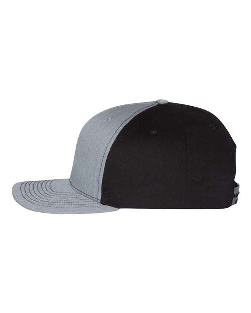 Richardson 312 Twill Back Trucker Cap #color_Heather Grey/ Black