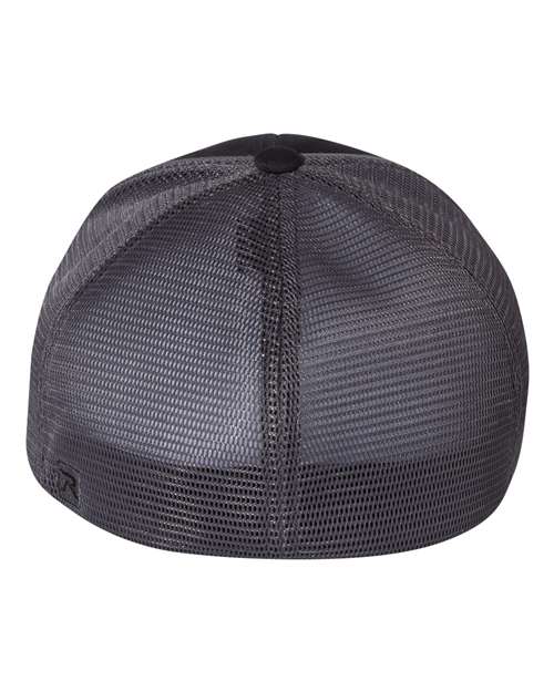 Richardson 172 Pulse Sportmesh R-Flex Cap #color_Black/ Charcoal Split