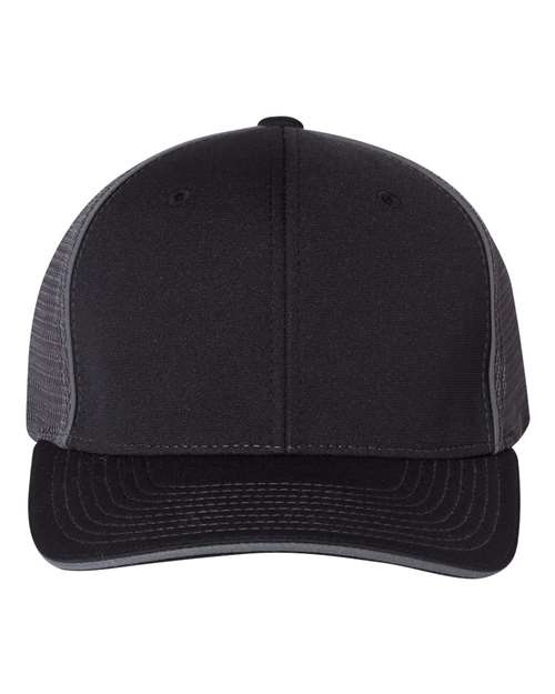 Richardson 172 Pulse Sportmesh R-Flex Cap #color_Black/ Charcoal Split