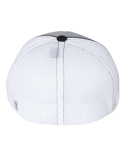 Richardson 172 Pulse Sportmesh R-Flex Cap #color_Grey/ White/ Black Tri