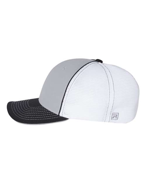 Richardson 172 Pulse Sportmesh R-Flex Cap #color_Grey/ White/ Black Tri